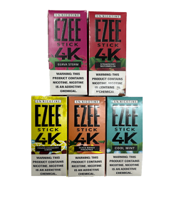 EZEE STICK 4K DISPOSABLE VAPE DEVICE 5% Nicotine 4000 Puffs