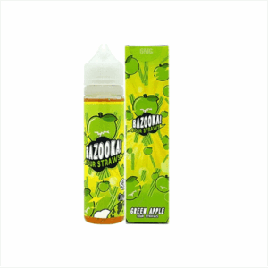 Green Apple Candy By Bazooka Sour Straws 60ML