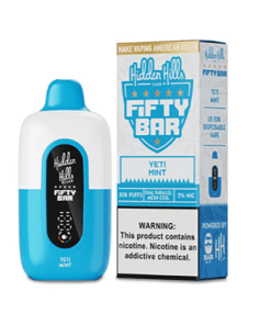 Hidden Hills x Fifty Bar 20K Disposable (5% Nicotine , Dual Parallel Mesh Coil) - Image 5