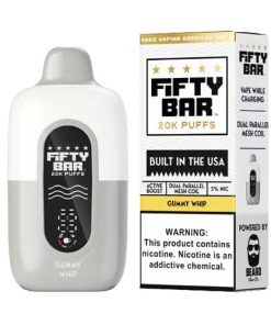 Hidden Hills x Fifty Bar 20K Disposable (5% Nicotine , Dual Parallel Mesh Coil) - Image 8