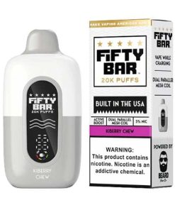 Hidden Hills x Fifty Bar 20K Disposable (5% Nicotine , Dual Parallel Mesh Coil) - Image 9