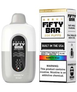 Hidden Hills x Fifty Bar 20K Disposable (5% Nicotine , Dual Parallel Mesh Coil) - Image 7