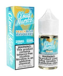 Iced Peach Blue Raspberry Salt by Cloud Nurdz Iced Salt 30ML