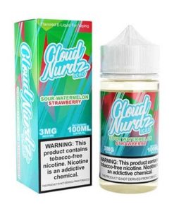 Iced Sour Watermelon Strawberry by Cloud Nurdz 100ML