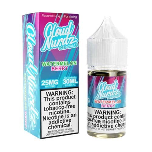 Iced Watermelon Berry Salt by Cloud Nurdz Iced Salt 30ML