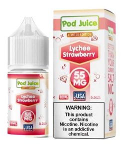 Lychee Strawberry by Pod Juice Salt 30ML