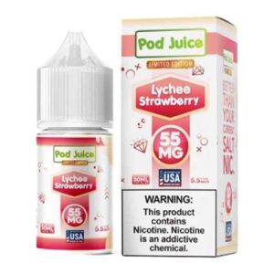 Lychee Strawberry by Pod Juice Salt 30ML
