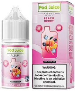 Alternative view of Peach Berry Ice By Pod Juice Salt 30ML