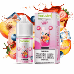 Peach Berry Ice By Pod Juice Salt 30ML