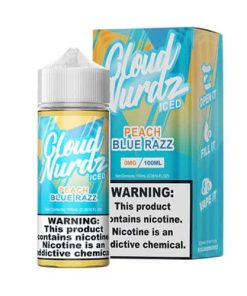 Peach Blue Razz Iced by Cloud Nurdz 100ML
