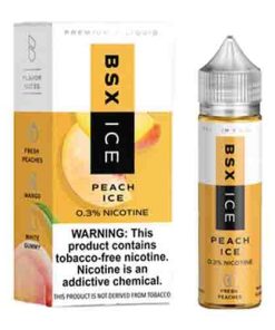 Peach Ice by Glas Basix Tobacco Free Nicotine Series 60ML