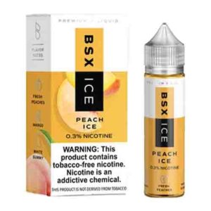 Peach Ice by Glas Basix Tobacco Free Nicotine Series 60ML