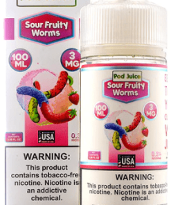 Sour Fruity Worms by POD JUICE 100mL