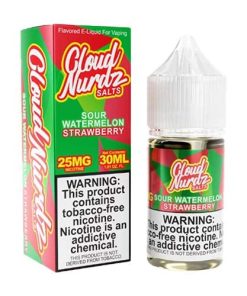 Sour Watermelon Strawberry Salt by Cloud Nurdz Salt 30ML