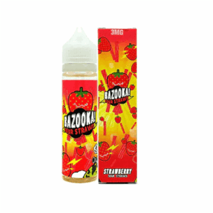 Strawberry Candy By Bazooka Sour Straws 60ML