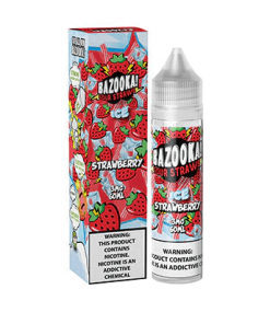 Strawberry Ice Candy By Bazooka Sour Straws 60ML