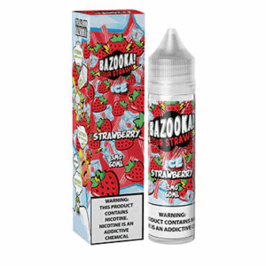 Strawberry Ice Candy By Bazooka Sour Straws 60ML