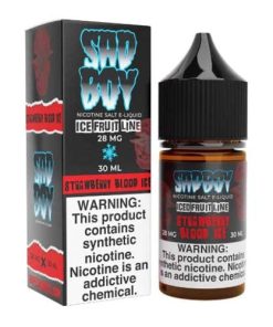 Strawberry Ice Salt E-Liquid by SadBoy Tear Drops 30ML