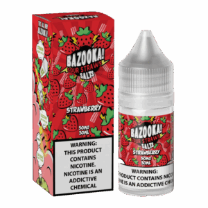 Strawberry Sour Candy Salt By Bazooka Sour Straws Salt 30ML