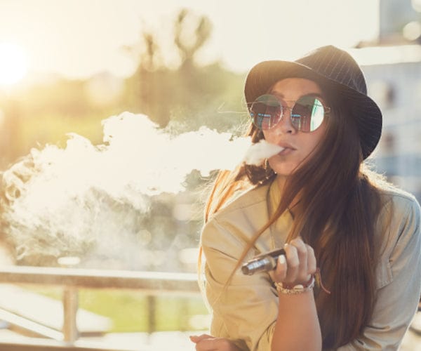 Vaping In Sunlight