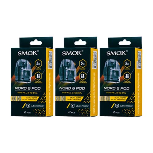 Smoktech Nord 6 Side Fill Dual Core Meshed Pod 5ML ( 2 Pack )